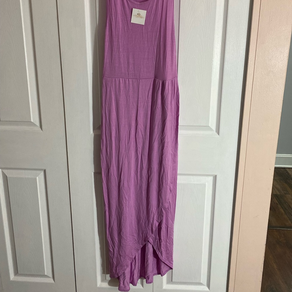 Dress with front slit
